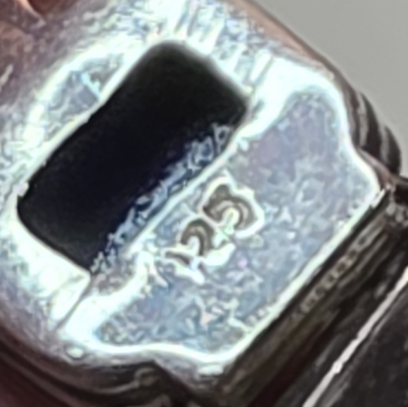 VINTAGE BLUE LAPIS BRACELET SET IN STERLING SILVER 925 7 INCHES 28.63 Grams - Picture 5 of 7